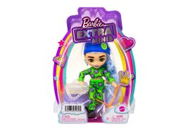 Barbie papusa barbie extra mini cu par albastru