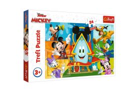 Puzzle trefl 24 maxi mickey mouse casa prietenilor amuzanti