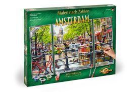 Kit pictura pe numere schipper amsterdam olanda, 3 tablouri