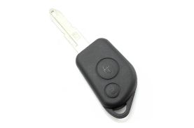 Citroen / Peugeot - Carcasa cheie cu 2 butoane si suport de baterie