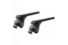 Sistem Bare transversale Green Valley Quick CC otel pentru AUDI A4 Avant, 5 usi Estate, model 2008-2015 2016-2018 2019-prezent, Sistem cu prindere pe bare longitudinale integrate
