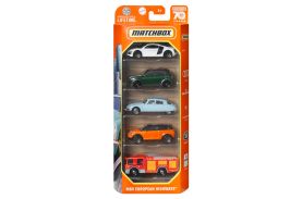 Matchbox set 5 masinute metalice mbx european highways scara 1:64