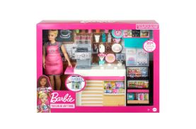 Barbie  set cafenea cu 20 de accesorii