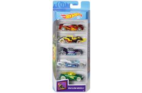 Set 5 masini hot wheels glow wheels
