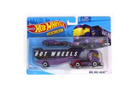 Set camion si masina sport hot wheels big rig heat_HYV57