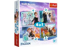 Puzzle trefl 4in1 frozen 2 uimitoarea lume disney