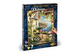 kit pictura pe numere schipper palat la malul marii