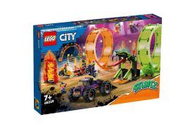 Lego city stuntz arena de cascadorii cu doua bucle 60339