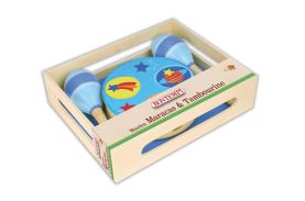 Bontempi set maracas si tamburina de lemn