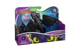 Dragons3 set dragon stirbul cu figurina hiccup