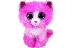 Plus ty 15cm boos pisicuta roz cu parul cret