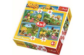 Puzzle trefl 4in1 aventurile albinutei maya