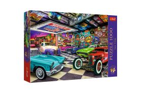 Puzzle trefl 1000 premium plus tea time garajul colectionarului de masini