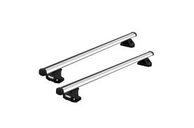 Bare transversale Thule Evo Fixpoint Profesional pentru KIA Seltos 5 usi SUV, model 2020 - prezent, Sistem cu prindere pe bare longitudinale integrate