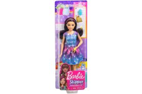 Papusa barbie gama family bona cu rochita instelata