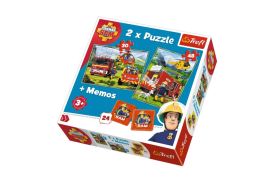 Puzzle trefl 2in1 memo pompierii in actiune