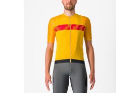 Tricou cu maneca scurta Castelli Unlimited Endurance Galben/Rosu S