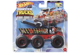 Hot wheels monster truck big rigs masinuta metalica cu 6 roti bone shaker scara 1:64