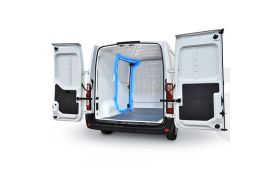 Usa glisanta stanga din ABS pentru VOLKSWAGEN TRANSPORTER T6.1 2004- ,  Ampatament: 3000(L1),  dimensiuni compartiment incarcare: 2543x1410(H1), Cu usa glisanta pe partea stanga (volan pe partea dreapta)