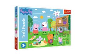 Puzzle trefl 24 maxi peppa pig distractia din iarba