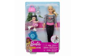 Papusa barbie cariera in sport antrenoare de patinaj