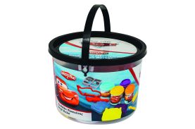 Set cars galetusa cu 4 borcanase plastilina si accesorii pentru modelat