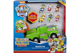 Patrula catelusilor rocky masina de reciclare si echipa sa