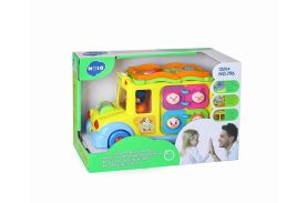 Autobuzul scolar cu sunete si lumini