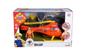 Elicopter pompierul sam wallaby cu figurina si accesorii