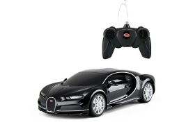 Masina cu telecomanda bugatti chiron negru cu scara 1 la 24