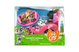 44 de pisici set figurina mi lady cu masinuta roz