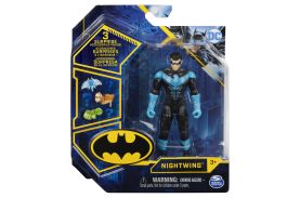 Figurina nightwing cu costum tech si articulata 10cm cu 3 accesorii surpriza