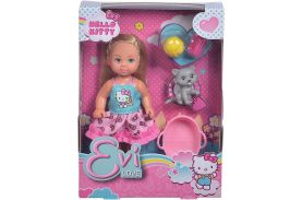 Spapusa evi hello kitty papusa cu animalut pisica