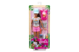 Barbie set de joaca in drumetie papusa cu accesorii _ gRH66