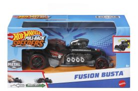 Hot wheels masinuta metalica cu sistem pull fusion busta scara 1:43