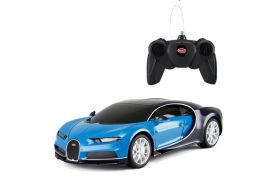 Masina cu telecomanda bugatti chiron albastru cu scara 1 la 24
