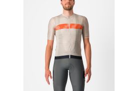 Tricou cu maneca scurta Castelli Unlimited Endurance Gri/Portocaliu S