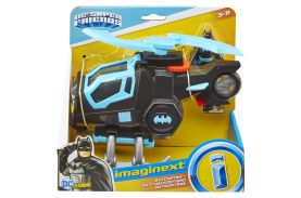 Fisher price imaginext dc super friends vehicul elicopter cu figurina batman cu costum negru