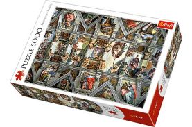Puzzle trefl 6000 tavanul capelei sixtine