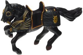 Papo figurina cal negru in armura
