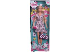 Papusa steffi love hello kitty fashion roz deschis