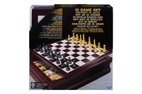 Set 10 jocuri in cutie de lemn