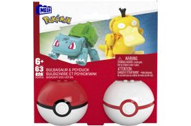 Pokemon mega set doua bile bulbasaur si psyduck 40 piese