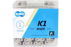 Lant KMC K1 Wide Single-Speed Argintiu/Negru 100 Zale