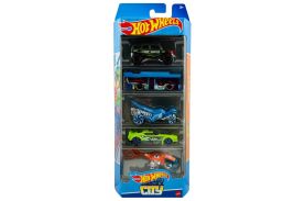 Set 5 masini hot wheels city