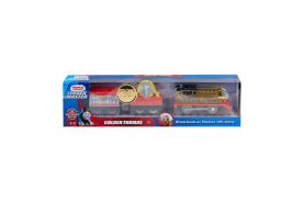 Thomas locomotiva golden thomas motorizata cu 2 vagoane si accesorii