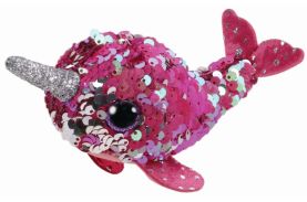 Plus ty 10cm teeny tys nellie narval roz cu paiete