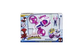 Spidey prietenii extraordinari set vehicul si figurina ghost spider