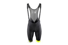 Pantaloni scurti cu bazon si bretele Force B51 Negru-Fluo L