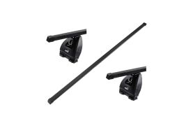 Bare transversale Hakr Otel pentru HYUNDAI Santa Fe, 5 usi SUV, model 2006-2012, Sistem cu prindere in puncte fixe pe bare logitudinale integrate